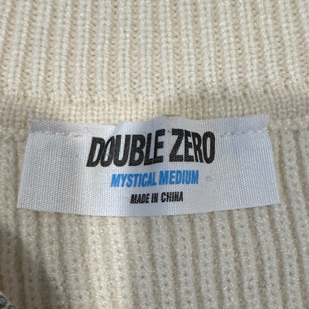 *last chance* Double Zero | Women’s Striped Sleeveless Zip-Up Sweater Vest - Picture 2 of 11